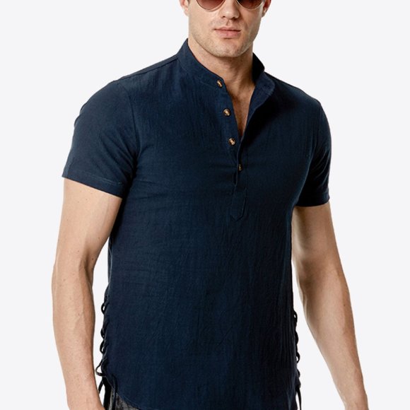 Casual Contrast Buttoned Shirt - Versatile Fashion Essential - Picture 10 of 14